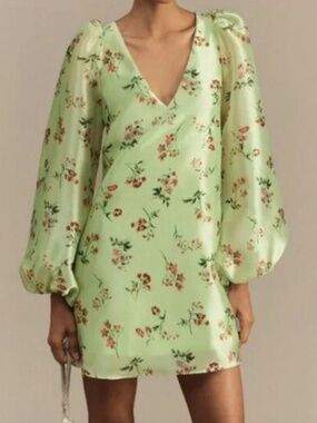 Anthropologie BHLDN spring floral mini dress